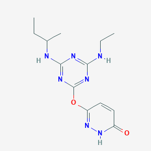 6-(4-sec-Butylamino-6-ethylamino-[1,3,5]triazin-2-yloxy)-pyridazin-3-ol