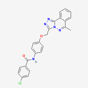 4-chloro-N-{4-[(6-methyl[1,2,4]triazolo[3,4-a]phthalazin-3-yl)methoxy]phenyl}benzamide