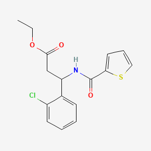 Ethyl 3-(2-chlorophenyl)-3-[(thiophen-2-ylcarbonyl)amino]propanoate