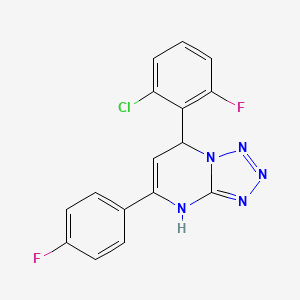 7-(2-Chloro-6-fluorophenyl)-5-(4-fluorophenyl)-3,7-dihydrotetrazolo[1,5-a]pyrimidine