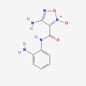 4-amino-N-(2-aminophenyl)-1,2,5-oxadiazole-3-carboxamide 2-oxide