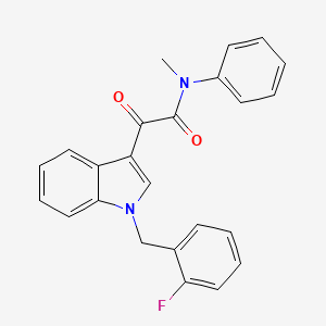 2-[1-(2-fluorobenzyl)-1H-indol-3-yl]-N-methyl-2-oxo-N-phenylacetamide