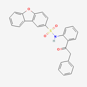 N-[2-(phenylacetyl)phenyl]dibenzo[b,d]furan-2-sulfonamide