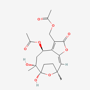 molecular formula C19H24O9 B1149281 二乙酰皮咯酚 CAS No. 103476-99-9