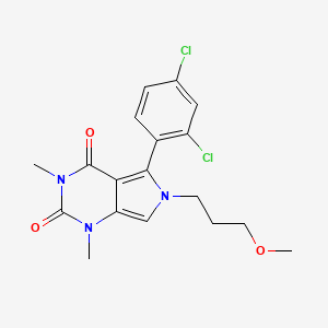 5-(2,4-dichlorophenyl)-6-(3-methoxypropyl)-1,3-dimethyl-1H-pyrrolo[3,4-d]pyrimidine-2,4(3H,6H)-dione