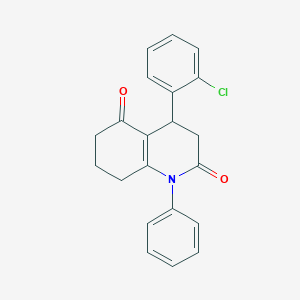 4-(2-chlorophenyl)-1-phenyl-4,6,7,8-tetrahydroquinoline-2,5(1H,3H)-dione