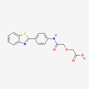 (2-{[4-(1,3-Benzothiazol-2-yl)phenyl]amino}-2-oxoethoxy)acetic acid