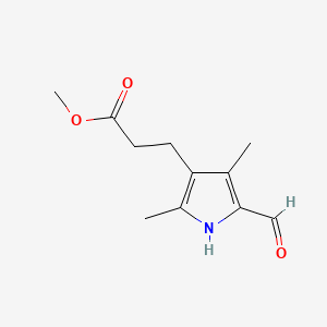 molecular formula C11H15NO3 B1149304 3-(5-甲酰基-2,4-二甲基-1H-吡咯-3-基)丙酸甲酯 CAS No. 110995-29-4