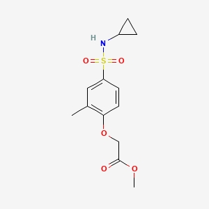 Methyl [4-(cyclopropylsulfamoyl)-2-methylphenoxy]acetate