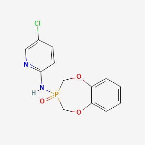 5-chloro-N-(3-oxido-3,4-dihydro-2H-1,5,3-benzodioxaphosphepin-3-yl)pyridin-2-amine