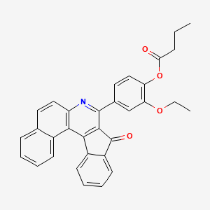 2-ethoxy-4-(9-oxo-9H-benzo[f]indeno[2,1-c]quinolin-8-yl)phenyl butyrate