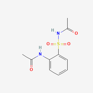 molecular formula C10H12N2O4S B1149316 N-[2-(acetylsulfamoyl)phenyl]acetamide CAS No. 17800-60-1