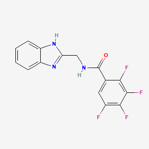 N-(1H-benzimidazol-2-ylmethyl)-2,3,4,5-tetrafluorobenzamide