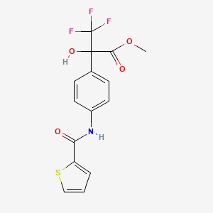 Methyl 3,3,3-trifluoro-2-hydroxy-2-{4-[(thiophen-2-ylcarbonyl)amino]phenyl}propanoate