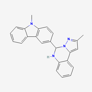 2-methyl-5-(9-methyl-9H-carbazol-3-yl)-5,6-dihydropyrazolo[1,5-c]quinazoline