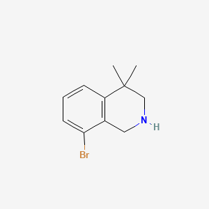 molecular formula C11H14BrN B1149325 8-溴-4,4-二甲基-1,2,3,4-四氢异喹啉 CAS No. 1203683-45-7