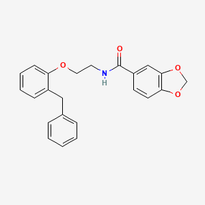 N-[2-(2-benzylphenoxy)ethyl]-1,3-benzodioxole-5-carboxamide