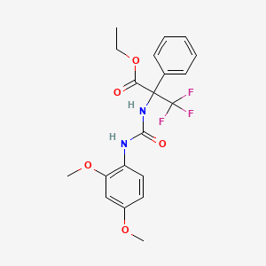 ethyl N-[(2,4-dimethoxyphenyl)carbamoyl]-3,3,3-trifluoro-2-phenylalaninate