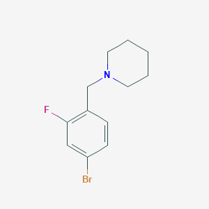 molecular formula C12H15BrFN B1149342 1-(4-Bromo-2-fluorobenzyl)piperidine CAS No. 1200131-18-5