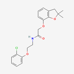 N-[2-(2-chlorophenoxy)ethyl]-2-[(2,2-dimethyl-2,3-dihydro-1-benzofuran-7-yl)oxy]acetamide