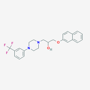 1-(Naphthalen-2-yloxy)-3-{4-[3-(trifluoromethyl)phenyl]piperazin-1-yl}propan-2-ol