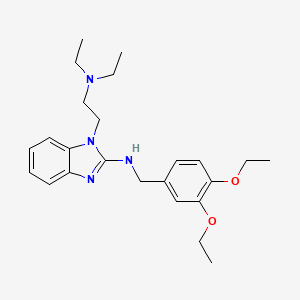 N-(3,4-diethoxybenzyl)-1-[2-(diethylamino)ethyl]-1H-benzimidazol-2-amine