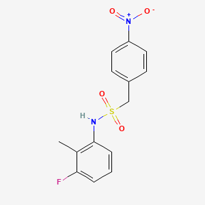 N-(3-fluoro-2-methylphenyl)-1-(4-nitrophenyl)methanesulfonamide