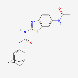 Acetamide, N-(6-acetylaminobenzothiazol-2-yl)-2-(adamantan-1-yl)-