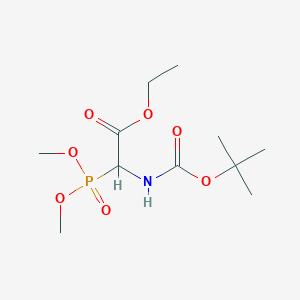 2-[[(1,1-Dimethylethoxy)carbonyl]amino]-2-(dimethoxyphosphinyl)acetic acid ethyl ester