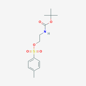 molecular formula C14H21NO5S B114937 2-((tert-Butoxycarbonyl)amino)ethyl 4-methylbenzenesulfonate CAS No. 158690-56-3