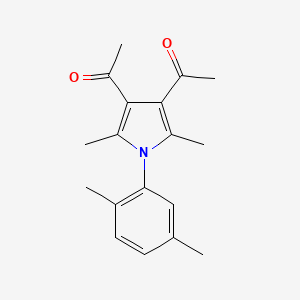 Ethanone, 1-[4-acetyl-1-(2,5-dimethylphenyl)-2,5-dimethyl-1H-pyrrol-3-yl]-