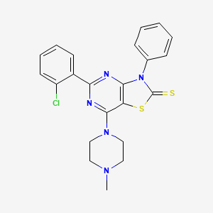 5-(2-chlorophenyl)-7-(4-methylpiperazin-1-yl)-3-phenyl[1,3]thiazolo[4,5-d]pyrimidine-2(3H)-thione