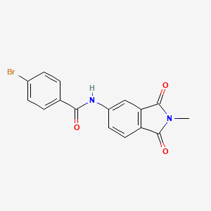 4-bromo-N-(2-methyl-1,3-dioxo-2,3-dihydro-1H-isoindol-5-yl)benzamide