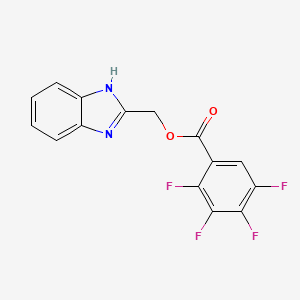 1H-benzimidazol-2-ylmethyl 2,3,4,5-tetrafluorobenzoate