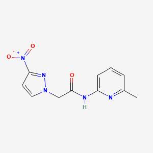 N-(6-methylpyridin-2-yl)-2-(3-nitro-1H-pyrazol-1-yl)acetamide