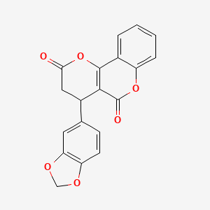 4-(1,3-benzodioxol-5-yl)-3,4-dihydro-2H,5H-pyrano[3,2-c]chromene-2,5-dione