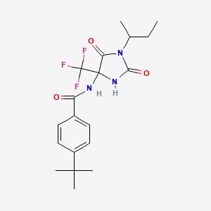 N-[1-(butan-2-yl)-2,5-dioxo-4-(trifluoromethyl)imidazolidin-4-yl]-4-tert-butylbenzamide