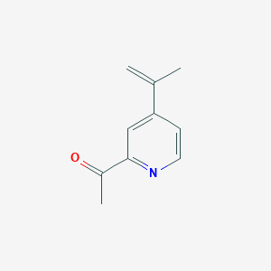 molecular formula C10H11NO B114939 2-乙酰基-4-异丙烯基吡啶 CAS No. 142896-11-5