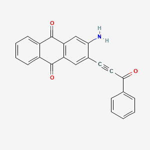 2-Amino-3-(3-oxo-3-phenylprop-1-yn-1-yl)anthracene-9,10-dione