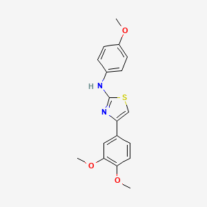 4-(3,4-dimethoxyphenyl)-N-(4-methoxyphenyl)-1,3-thiazol-2-amine