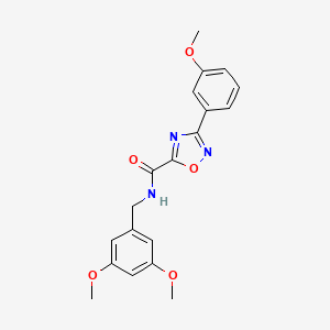 N-[(3,5-dimethoxyphenyl)methyl]-3-(3-methoxyphenyl)-1,2,4-oxadiazole-5-carboxamide