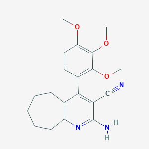 2-amino-4-(2,3,4-trimethoxyphenyl)-6,7,8,9-tetrahydro-5H-cyclohepta[b]pyridine-3-carbonitrile