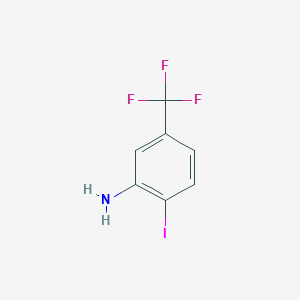 molecular formula C7H5F3IN B011494 3-氨基-4-碘苯三氟化物 CAS No. 105202-02-6