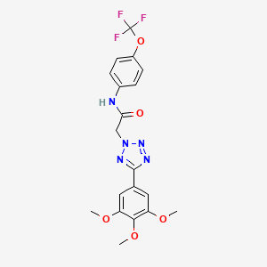 N-[4-(trifluoromethoxy)phenyl]-2-[5-(3,4,5-trimethoxyphenyl)-2H-tetrazol-2-yl]acetamide