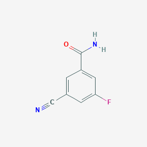 molecular formula C8H5FN2O B1149405 3-Cyano-5-fluorobenzamide CAS No. 1261674-22-9