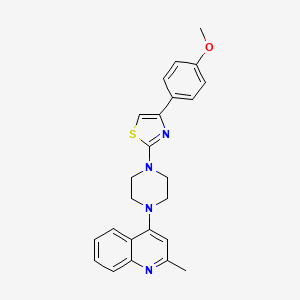 4-{4-[4-(4-Methoxyphenyl)-1,3-thiazol-2-yl]piperazin-1-yl}-2-methylquinoline