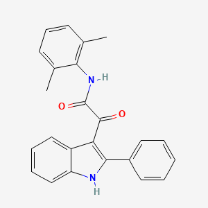 N-(2,6-dimethylphenyl)-2-oxo-2-(2-phenyl-1H-indol-3-yl)acetamide