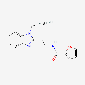 N-{2-[1-(prop-2-yn-1-yl)-1H-benzimidazol-2-yl]ethyl}furan-2-carboxamide