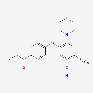 4-(Morpholin-4-yl)-5-(4-propanoylphenoxy)benzene-1,2-dicarbonitrile