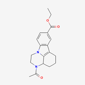 ethyl 3-acetyl-2,3,3a,4,5,6-hexahydro-1H-pyrazino[3,2,1-jk]carbazole-8-carboxylate